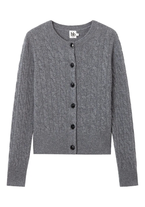 b+ab cable-knit buttoned cardigan - Grey