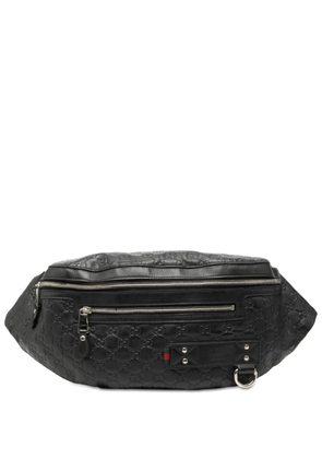 Gucci Pre-Owned 2000-2015 Guccissima Web belt bag - Black