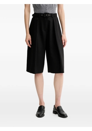 SIMONA CORSELLINI belted culottes shorts - Black