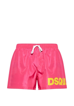 DSQUARED2 logo swim shorts - Pink