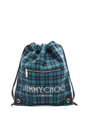 Jimmy Choo Pre-Owned 2010s check studs backpack - Blue