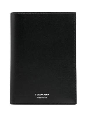 Ferragamo leather passport holder - Black
