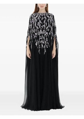 Dina Melwani embellished belted maxi dress - Black