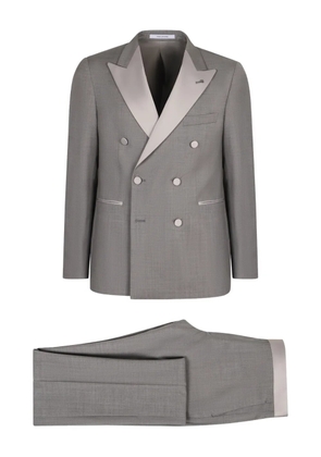 Tagliatore double-breasted lapel two-piece suit - Grey