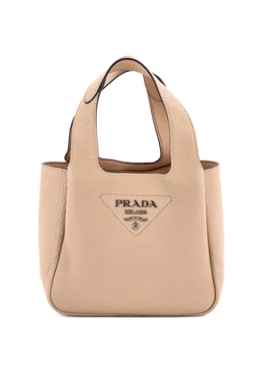 Prada Pre-Owned Dynamique Vitello Daino Mini hobo bag - Neutrals