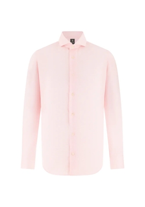 Boggi Milano naples-collar slim-fit shirt - Pink