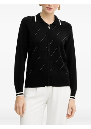 LIU JO zip-fastening cardigan - Black