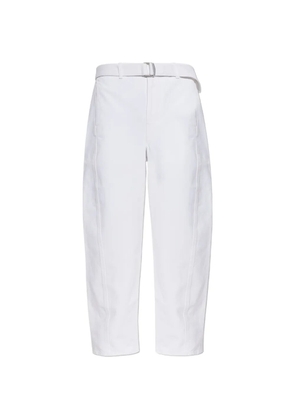 LEMAIRE belted trousers - White