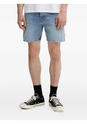 Fiorucci logo-patch denim shorts - Blue