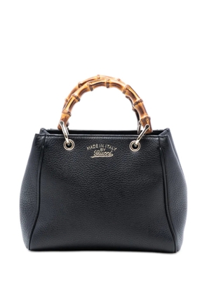 Gucci Pre-Owned 2016-2025 Mini Calfskin Bamboo Shopper satchel - Black