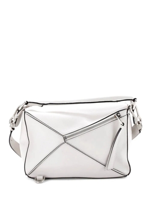 Loewe Pre-Owned puzzle leather small satchel - White