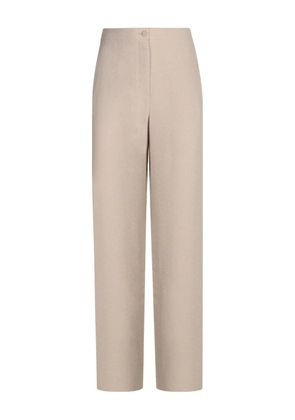 Emporio Armani button-fastening trousers - Neutrals