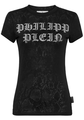 Philipp Plein crystal-embellished cotton T-shirt - Black