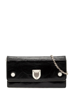 Christian Dior Pre-Owned 2016 Patent Diorever Croisiere Wallet on Chain crossbody bag - Black