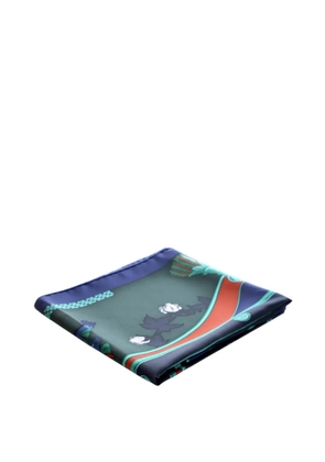 Hermès Pre-Owned 2010-2026 Harnais Francais Silk Scarf scarves - Green