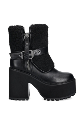 Buffalo Killah platform buckle strap boots - Black