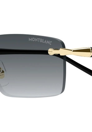 Montblanc rectangle sunglasses - Gold