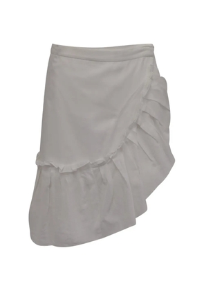 Valentino Garavani Pre-Owned ruffled cotton skirt - White