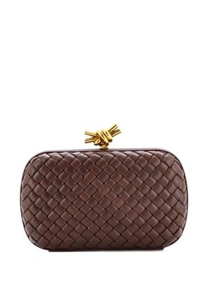 Bottega Veneta Pre-Owned Box Knot NM Intrecciato Nappa Small clutch bag - Brown