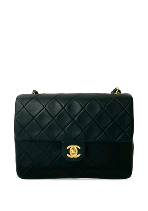 CHANEL Pre-Owned 1991-1994 Small Square Quilted Lambskin Flap crossbody bag - Black