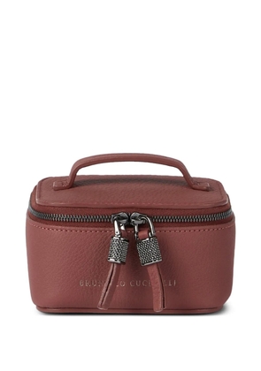 Brunello Cucinelli leather jewellery box - Red