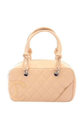 CHANEL Pre-Owned 2005-2006 Mini Lambskin Cambon Ligne Bowling Bag shoulder bag - Brown