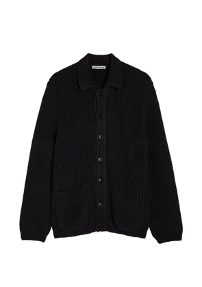 YMC patch-pocket knitted cardigan - Black