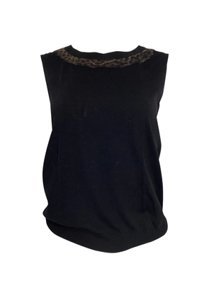 Saint Laurent Pre-Owned knitted tank top - Black