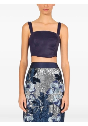 Lethicia Bronstein Diana sequinned floral skirt - Blue