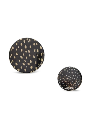 MARANT Petes polka-dot badges (set of two) - Silver
