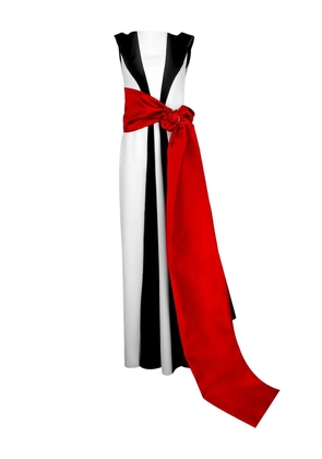 Greta Constantine Okimma panelled maxi dress - White