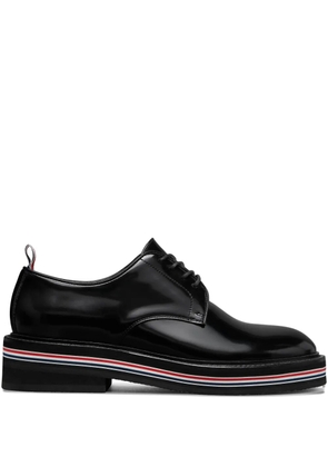 Thom Browne uniform leather derby shoes - Black