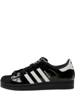 adidas Superstar shell-toe 3-stripes logo sneakers - Black