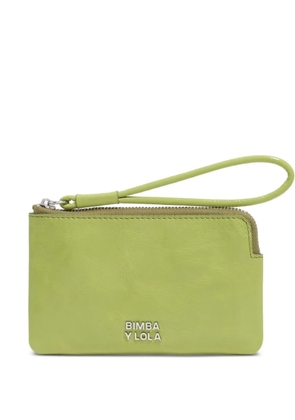 Bimba y Lola leather zip-up coin purse - Green