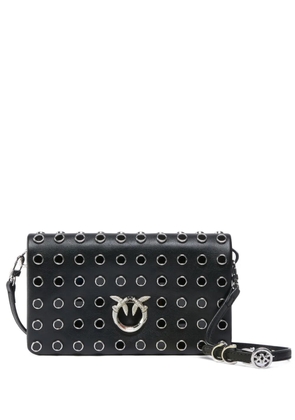 PINKO eyelet logo crossbody bag - Black