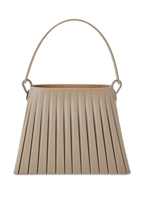 TOUCHLESS Pleated 3D-printed shoulder bag - Neutrals