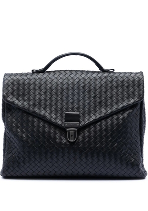 Bottega Veneta Pre-Owned 2012-2026 Nappa Intrecciato Briefcase business bag - Black