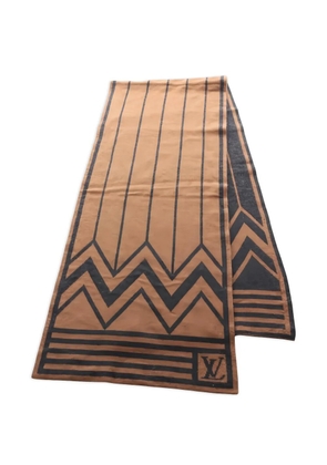 Louis Vuitton Pre-Owned 2000s Karakoram stripe scarf - Brown