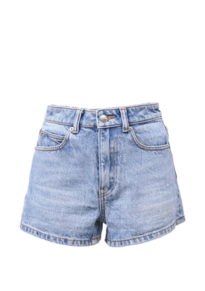 Alexander Wang high-rise denim shorts - Blue