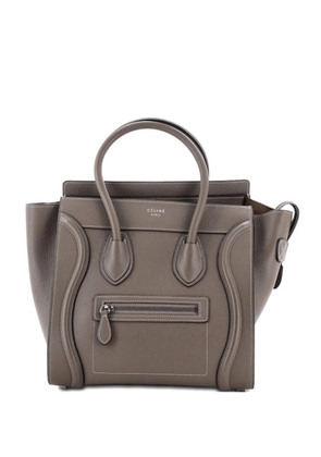 Celine Pre-Owned Luggage Bag Grainy Leather Micro tote bag - Neutrals