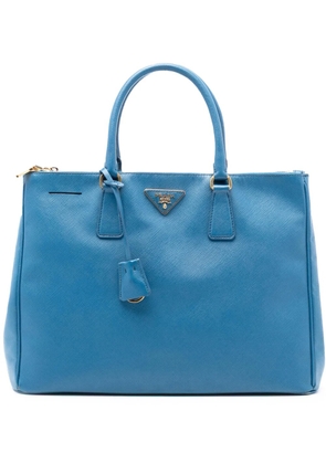 Prada Pre-Owned 2010-2025 Large Saffiano Lux Galleria Double Zip satchel - Blue