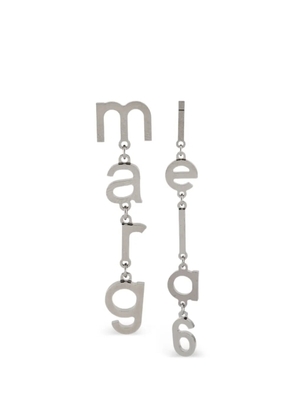 MM6 Maison Margiela asymmetric-design earrings - Silver