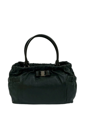 Ferragamo Pre-Owned 2010-2025 Leather Vara Bow handbag - Black