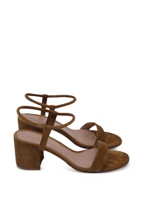 Gianvito Rossi block-heel ankle-strap sandals - Brown