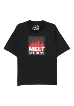 Melt graphic-print T-shirt - Black
