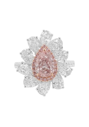 HYT Jewelry 18K white and rose gold diamond ring