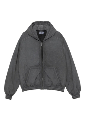 izzue logo-embroidered jacket - Grey