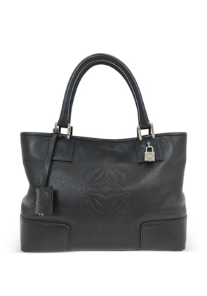 Loewe Pre-Owned 2007 30 Fusta embossed-logo tote bag - Black