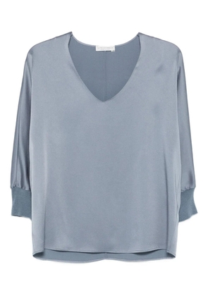 Le Tricot Perugia v-neck blouse - Blue