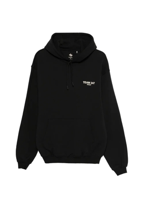 Represent logo-print hoodie - Black